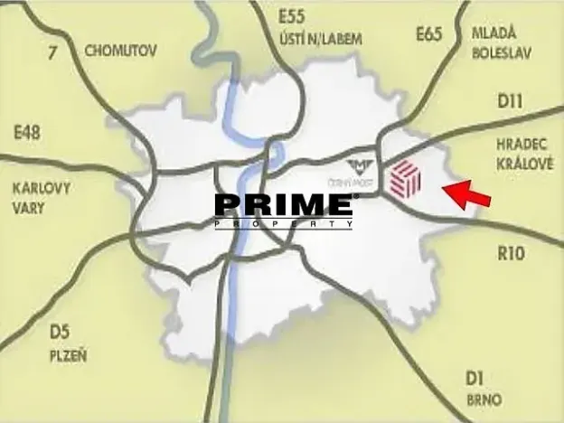 Pronájem skladu, Praha - Horní Počernice, Ve žlíbku, 540 m2