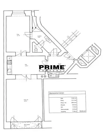 Pronájem kanceláře, Praha - Staré Město, Martinská, 76 m2