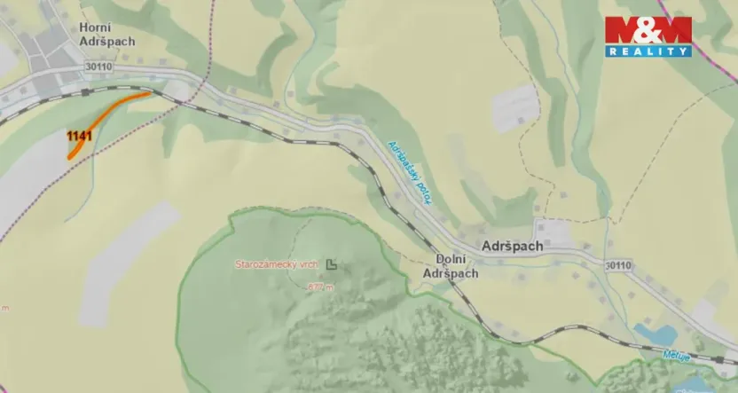 Prodej lesa, Adršpach - Horní Adršpach, 1466 m2