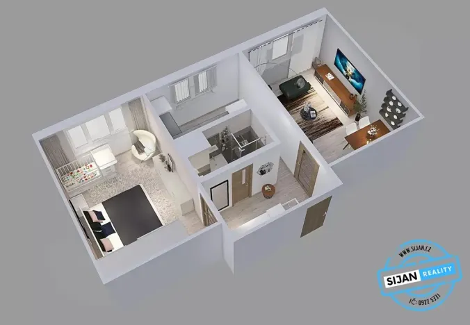 Prodej bytu 2+1, Ostrava, Jiskřiček, 57 m2