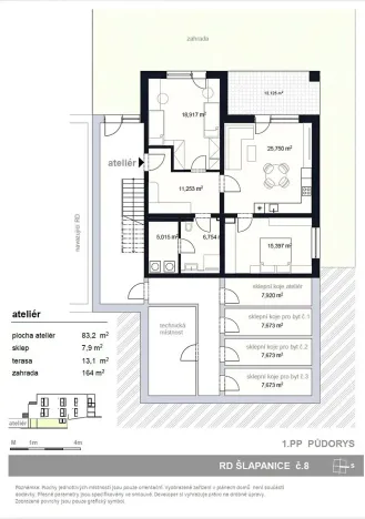 Prodej bytu 3+kk, Šlapanice, 96 m2