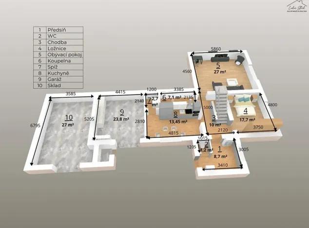 Prodej rodinného domu, Libodřice, 232 m2