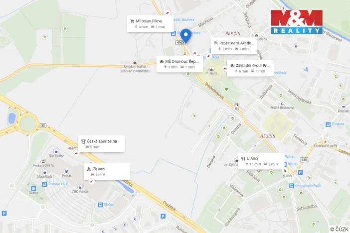 Prodej bytu 3+kk, Olomouc - Řepčín, Řepčínská, 48 m2