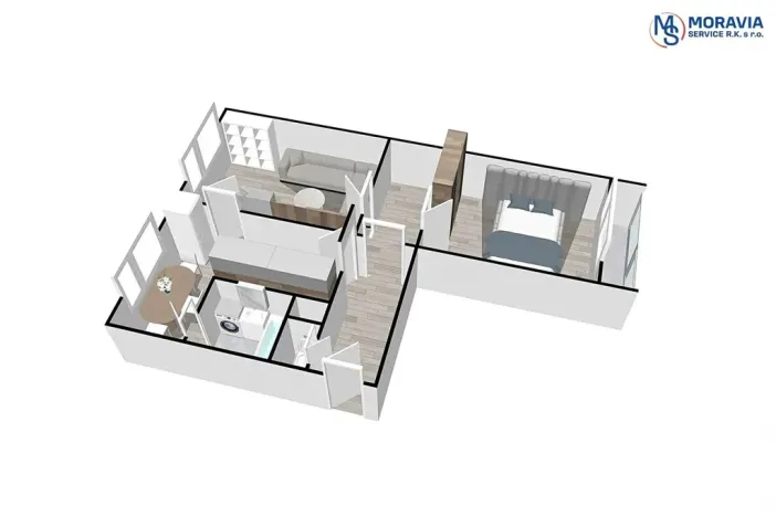 Prodej bytu 2+1, Olomouc, Brněnská, 58 m2