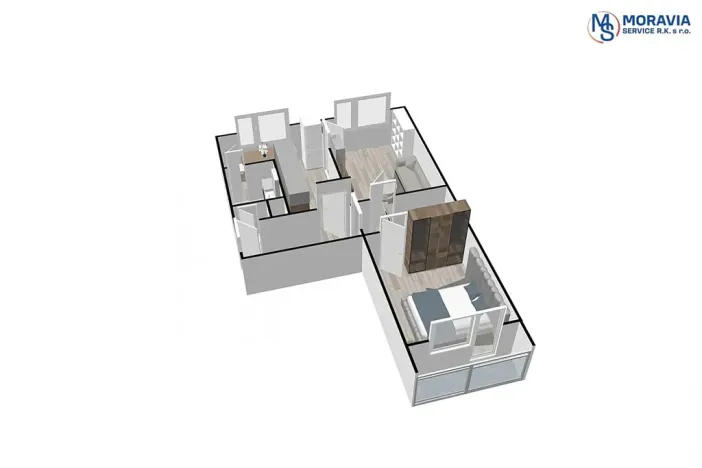 Prodej bytu 2+1, Olomouc, Brněnská, 58 m2