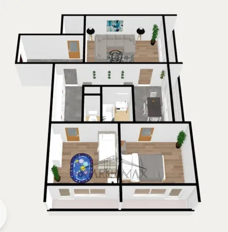 Prodej bytu 3+1, Chomutov, Šafaříkova, 72 m2