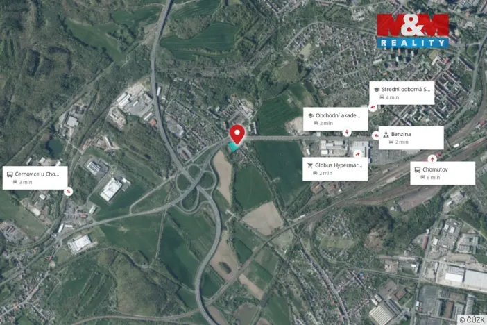 Prodej pozemku pro bydlení, Chomutov, 3010 m2