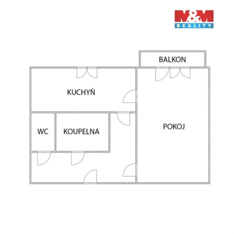 Pronájem bytu 1+1, Ostrava - Moravská Ostrava, Mariánskohorská, 36 m2