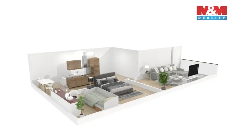 Pronájem bytu 3+1, Poběžovice, Budovatelů, 69 m2