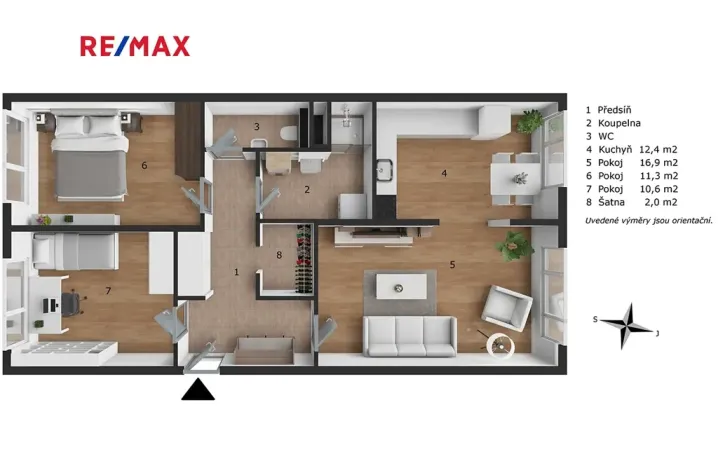 Prodej bytu 3+1, Praha - Strašnice, Rubensova, 65 m2