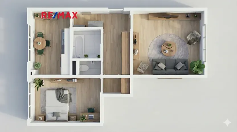 Prodej bytu 2+1, Česká Lípa, Myslbekova, 56 m2