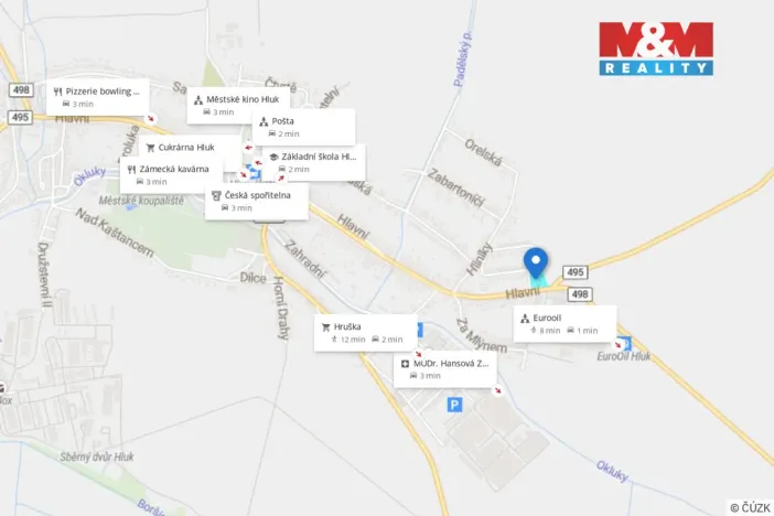 Prodej pozemku pro bydlení, Hluk, 2621 m2