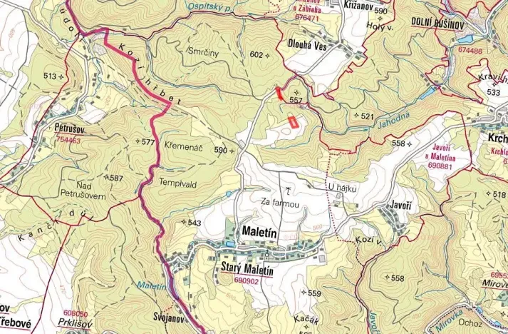 Prodej pole, Maletín, 17028 m2