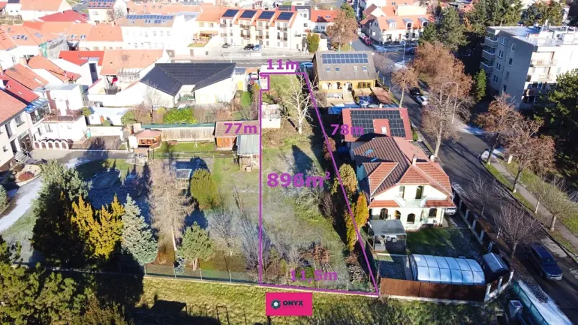 Prodej pozemku pro bydlení, Brno, Klobásova, 896 m2