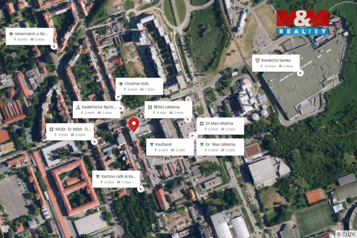 Pronájem bytu 2+kk, Brno - Ponava, U Červeného mlýna, 56 m2