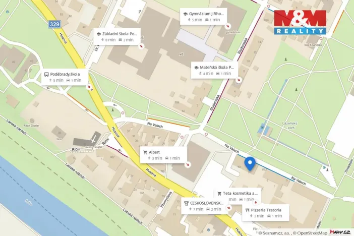 Pronájem bytu 2+kk, Poděbrady - Poděbrady II, Na Valech, 63 m2