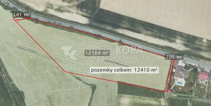 Prodej pozemku pro bydlení, Roblín, 12410 m2