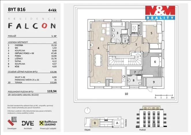 Prodej bytu 4+kk, Mělník, Sokolská, 120 m2