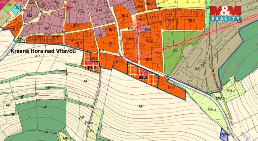Prodej pozemku pro bydlení, Krásná Hora nad Vltavou, 1233 m2