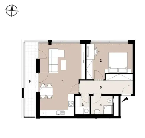 Pronájem bytu 2+kk, Praha - Hloubětín, Poděbradská, 67 m2