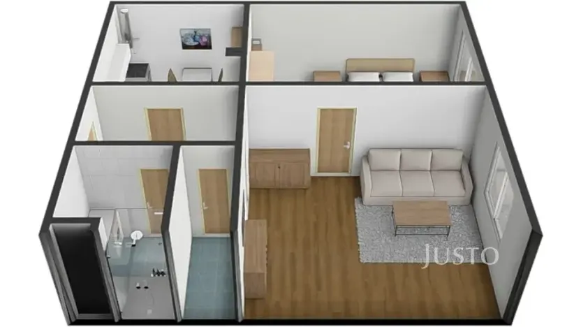 Pronájem bytu 2+1, Písek, Budějovická, 53 m2