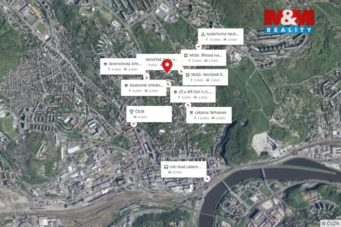 Prodej bytu 2+1, Ústí nad Labem - Ústí nad Labem-centrum, Ve Smyčce, 73 m2