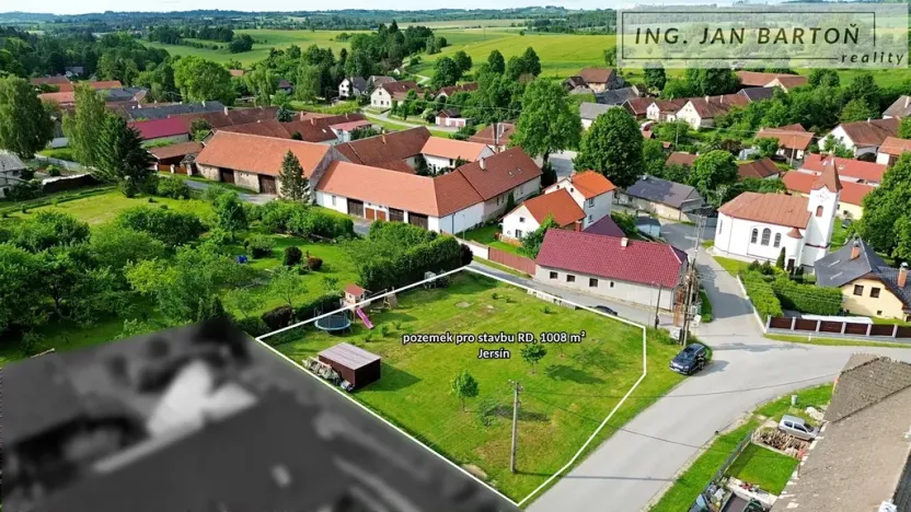 Prodej pozemku pro bydlení, Jersín, 1008 m2