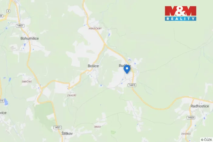 Prodej zemědělského objektu, Bošice - Budilov, 1400 m2