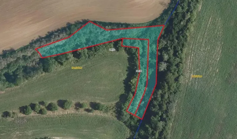 Prodej podílu pozemku, Horní Slivno, 1117 m2