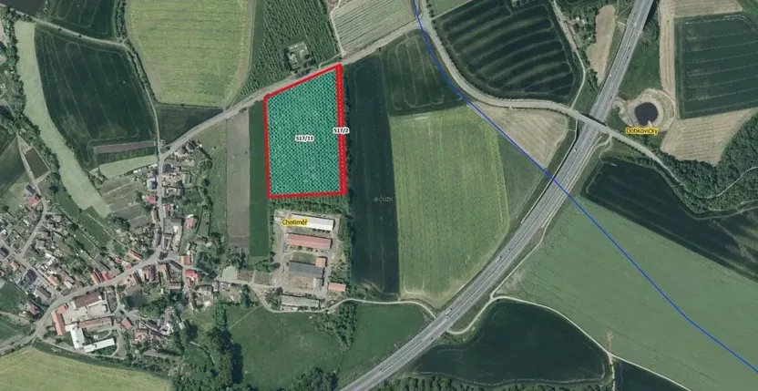 Prodej podílu sadu/vinice, Chotiměř, 4287 m2