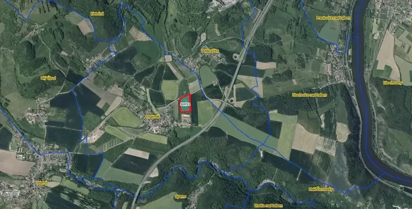 Prodej podílu sadu/vinice, Chotiměř, 4287 m2