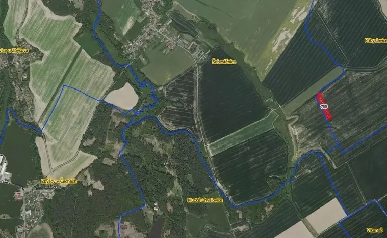 Prodej pole, Vlkaneč, 5400 m2