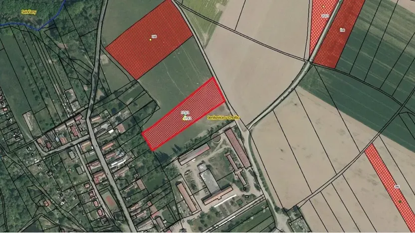 Prodej komerčního pozemku, Jeníkovice, 9416 m2
