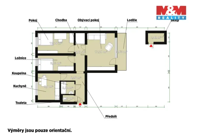 Prodej bytu 3+1, Železná Ruda, U Řezné, 70 m2