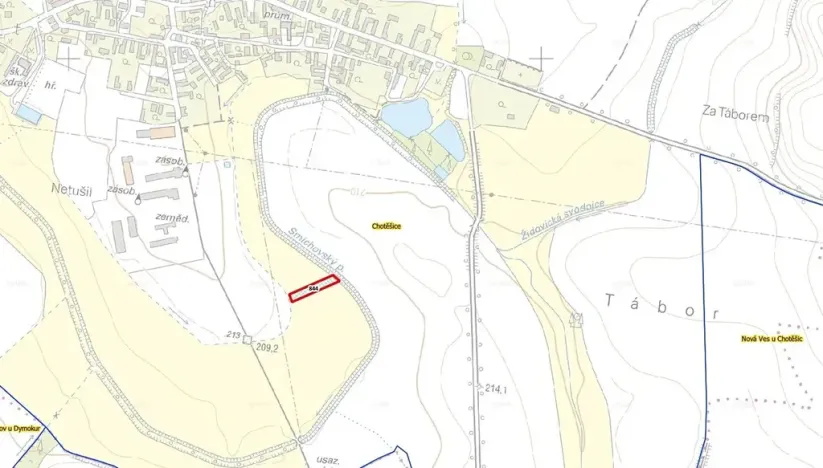 Prodej louky, Chotěšice, 1816 m2