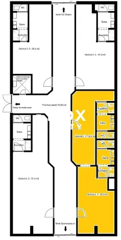 Pronájem obchodního prostoru, Praha - Troja, Olštýnská, 64 m2