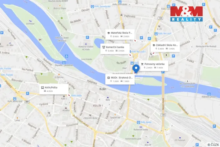 Pronájem bytu 3+1, Kolín - Kolín V, Podskalské nábřeží, 63 m2