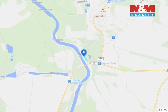 Prodej pole, Písek - Hradiště, 5135 m2