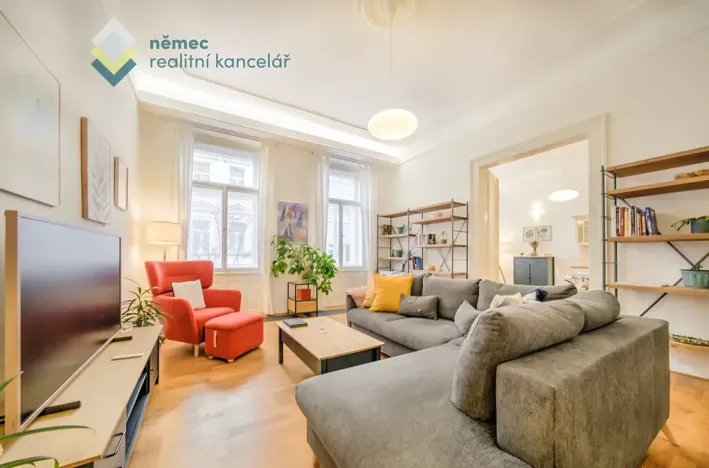 Pronájem bytu 3+1, Praha - Vinohrady, Záhřebská, 106 m2