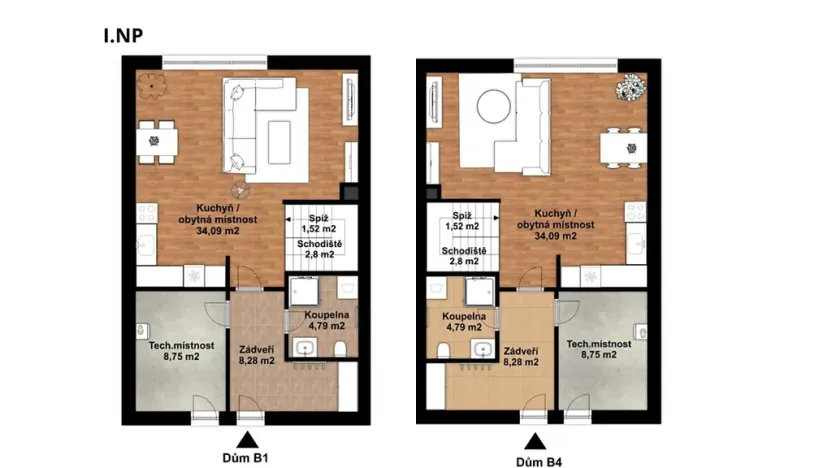 Prodej rodinného domu, Radošovice, 75 m2