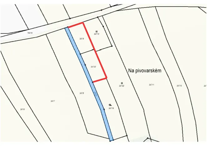 Prodej zahrady, Boršov nad Vltavou, K Pilotovi, 460 m2