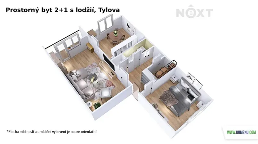 Pronájem bytu 2+1, Šumperk, Tylova, 55 m2