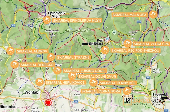Pronájem bytu 3+1, Vrchlabí, Nerudova, 65 m2
