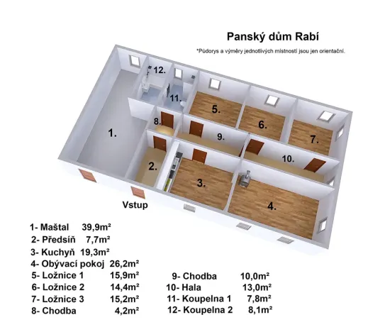 Prodej rodinného domu, Rabí, 320 m2