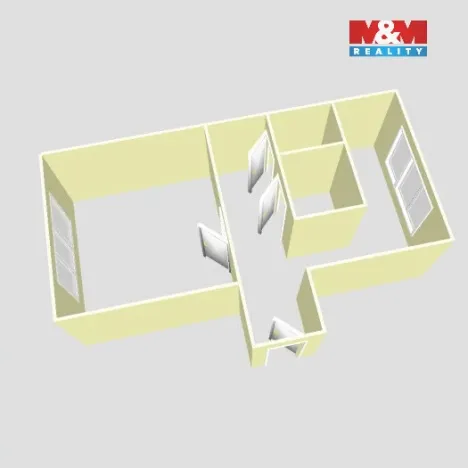 Pronájem bytu 1+1, Opava - Město, Kolářská, 35 m2