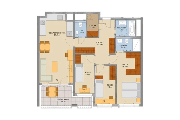 Prodej bytu 4+kk, Praha, Svitákova, 96 m2