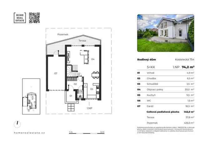 Prodej rodinného domu, Bašť, Kostelecká, 146 m2