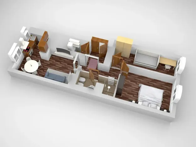 Pronájem bytu 3+kk, Praha - Nové Město, Koubkova, 61 m2