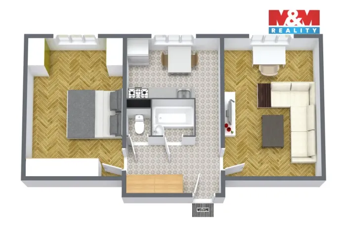 Prodej bytu 2+1, Nová Role, Husova, 54 m2