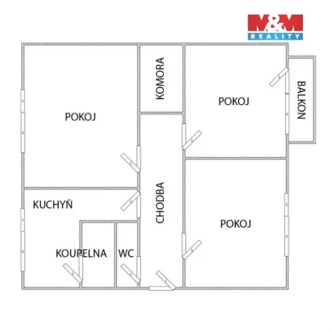 Prodej bytu 3+1, Ždánice, 70 m2